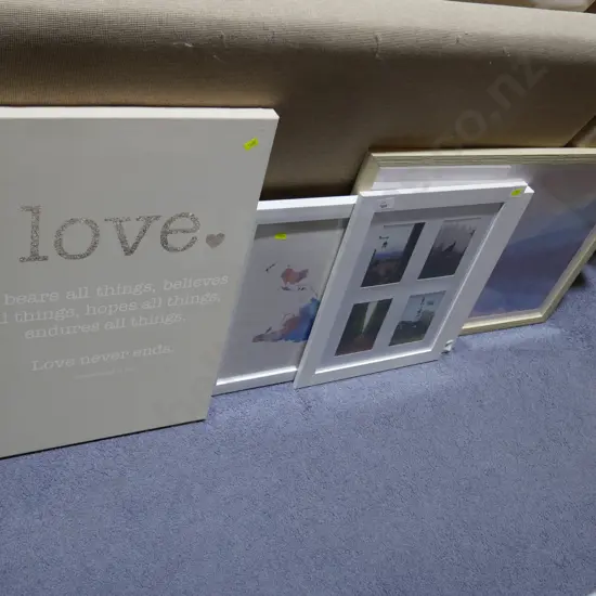 Assorted art and frames