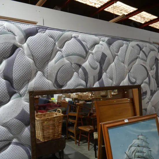 Queen size slatbed and mattress