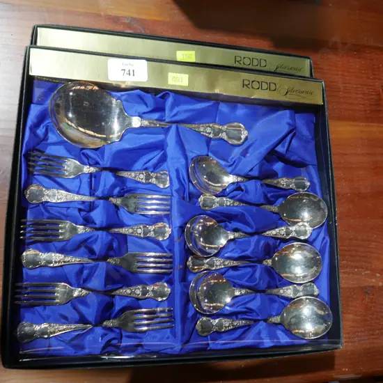 Two boxes of Rodd cutlery