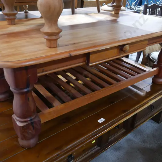 Solid wood coffee table