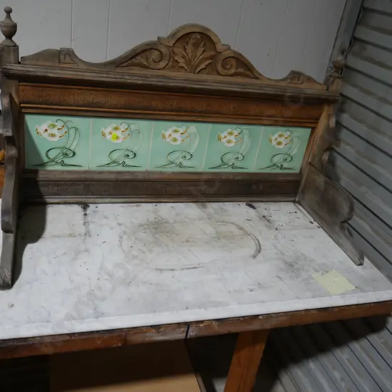 Marble wash stand, top only
