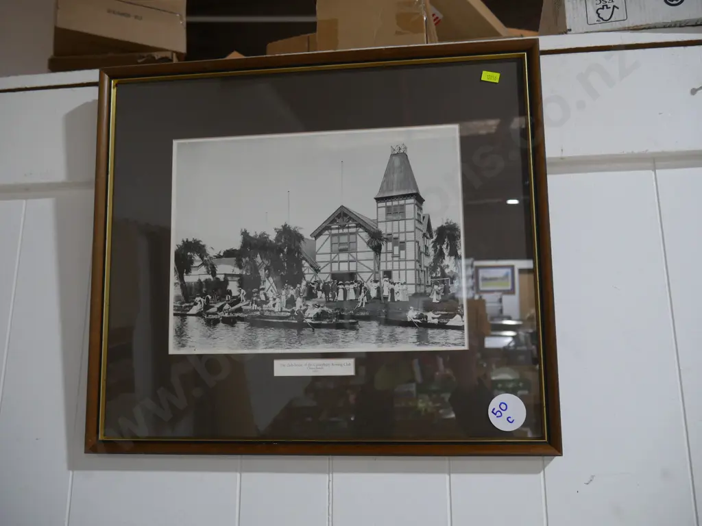 Framed Canterbury Rowing Club 1910 picture Image 1++