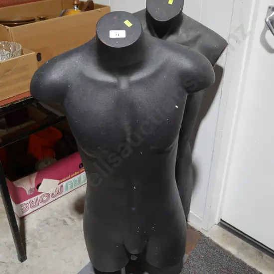 2 mannequin torsos