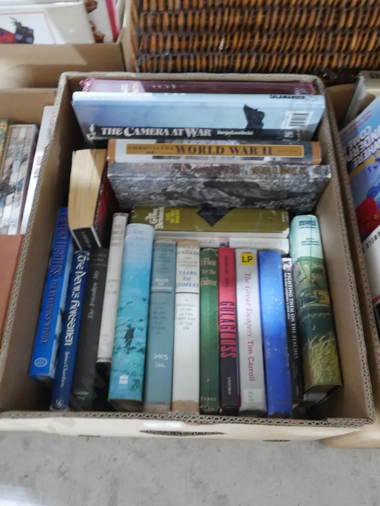 Box of war books Image 1++