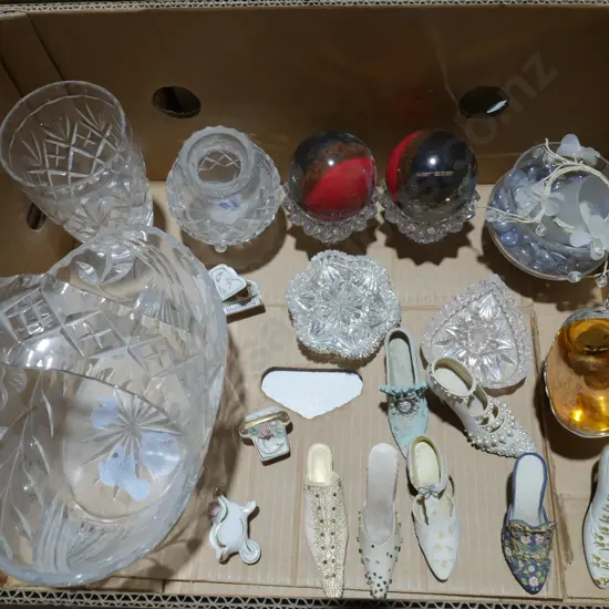 Crystal wear, ornaments etc