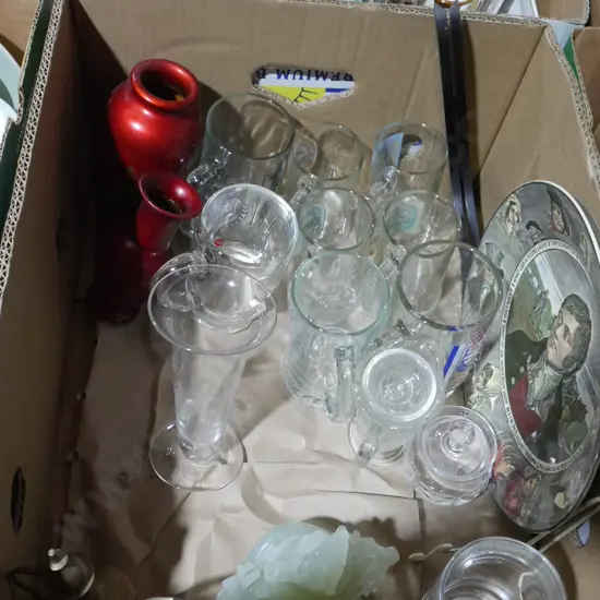 Glassware, plate etc