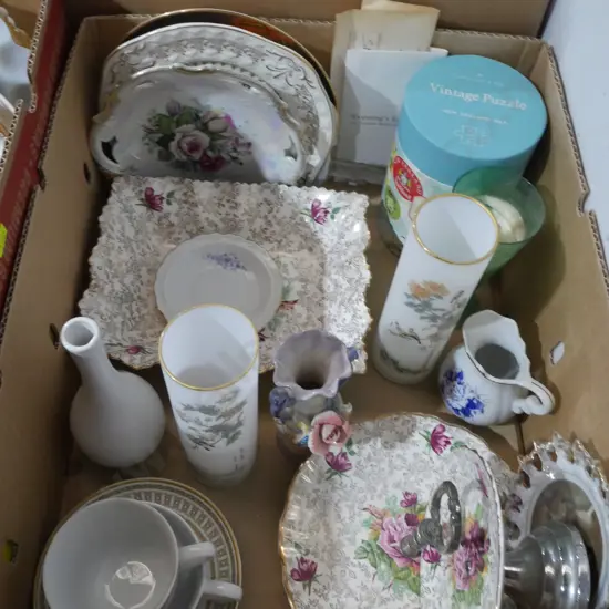 Plates, vases etc