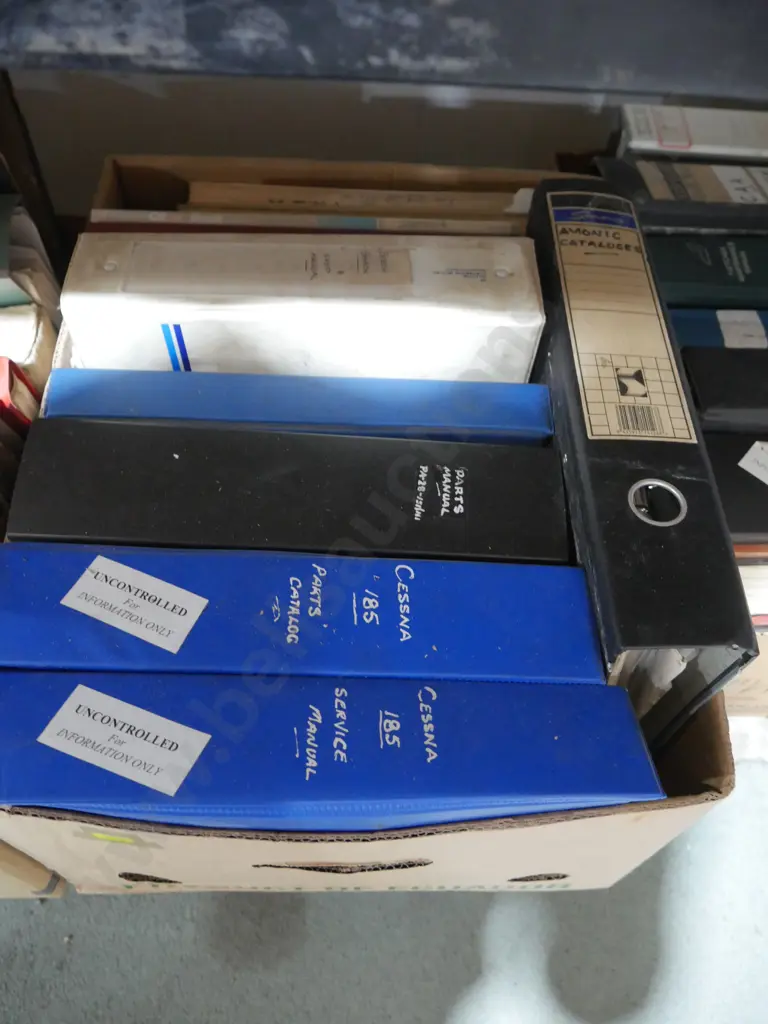 4 boxes of aircraft service manuals Image 1++