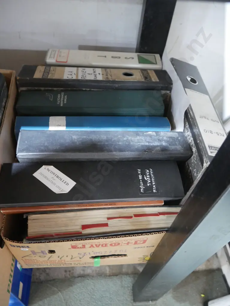 4 boxes of aircraft service manuals Image 1++