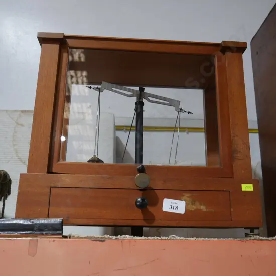 Scales in display case