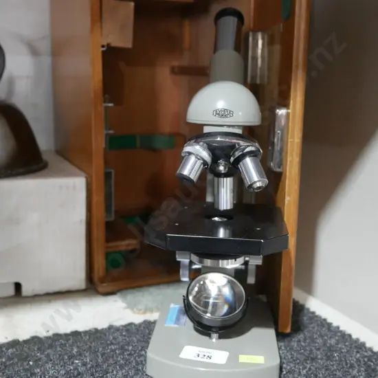 Microscope in case