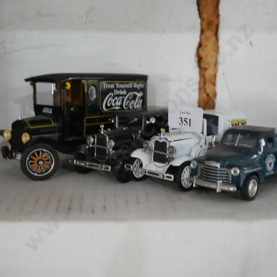 4 vintage trucks