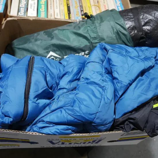 Sleeping bag and tent