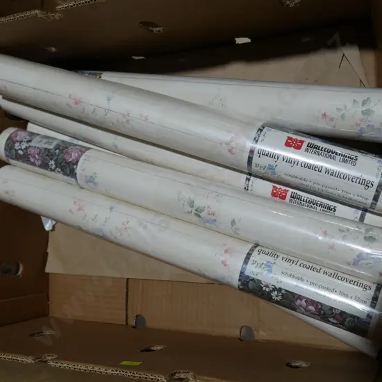 Rolls of wallpaper