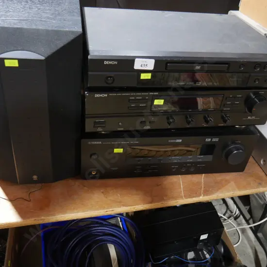Denon and Yamaha stereo gear