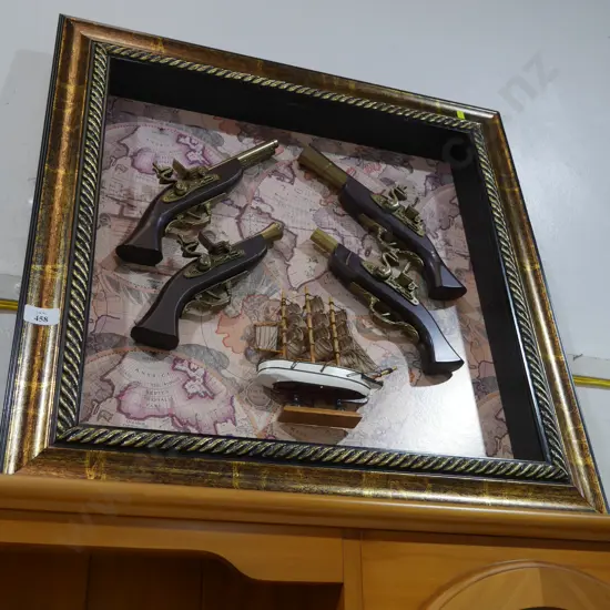 Replica pistol display
