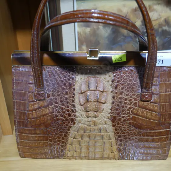 Crocodile skin bag
