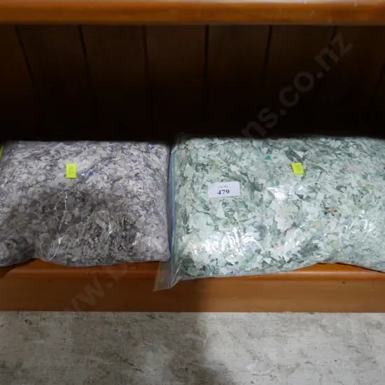 Shredded bank notes