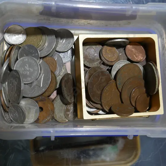Assorted coins