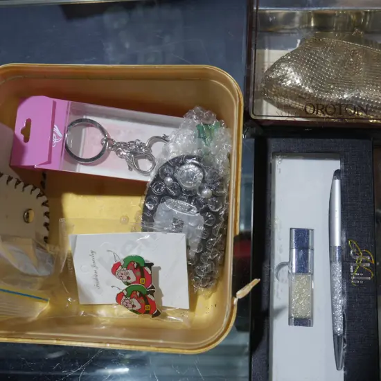 Oroton purse, costume jewellery etc