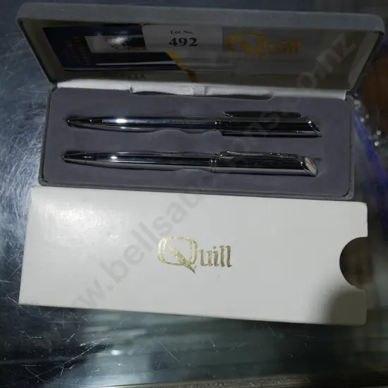 Boxed quill two-piece pen set
