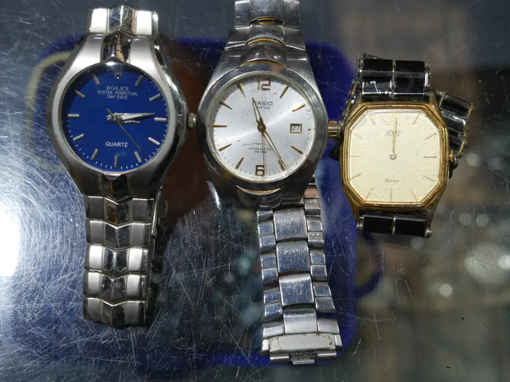 Rolex, Casio & Citizen mens watches Image 1++