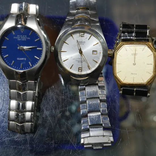 Rolex, Casio & Citizen mens watches