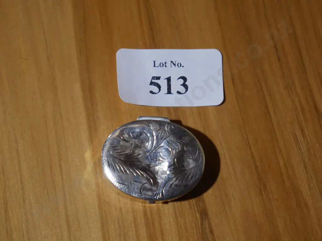 Sterling silver pill box, 8 gram Image 1++
