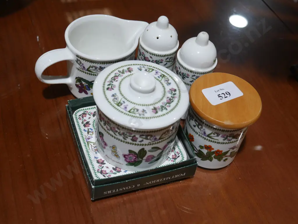 Portmeirion Variations coasters, salt and pepper etc Image 1++
