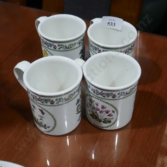 4 Portmeirion cups