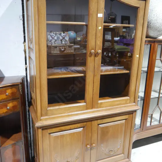 Teak hutch dresser