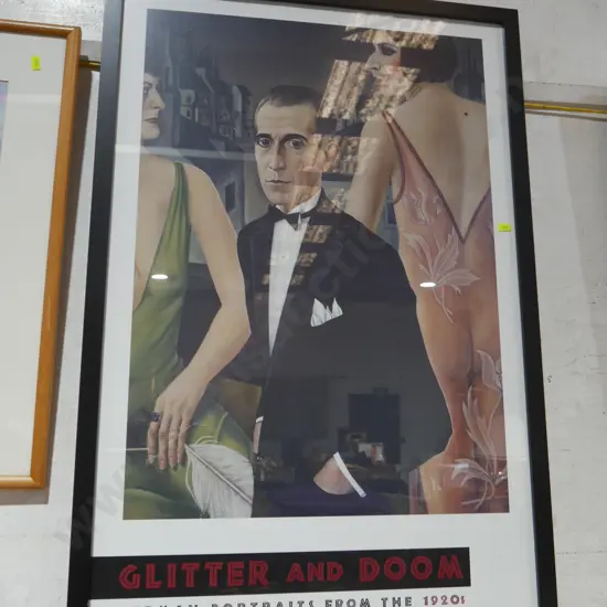 Glitter and doom poster and book