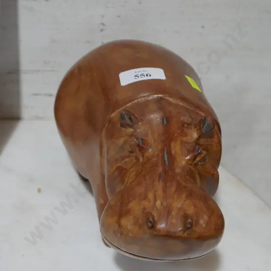 Carved hippopotamus