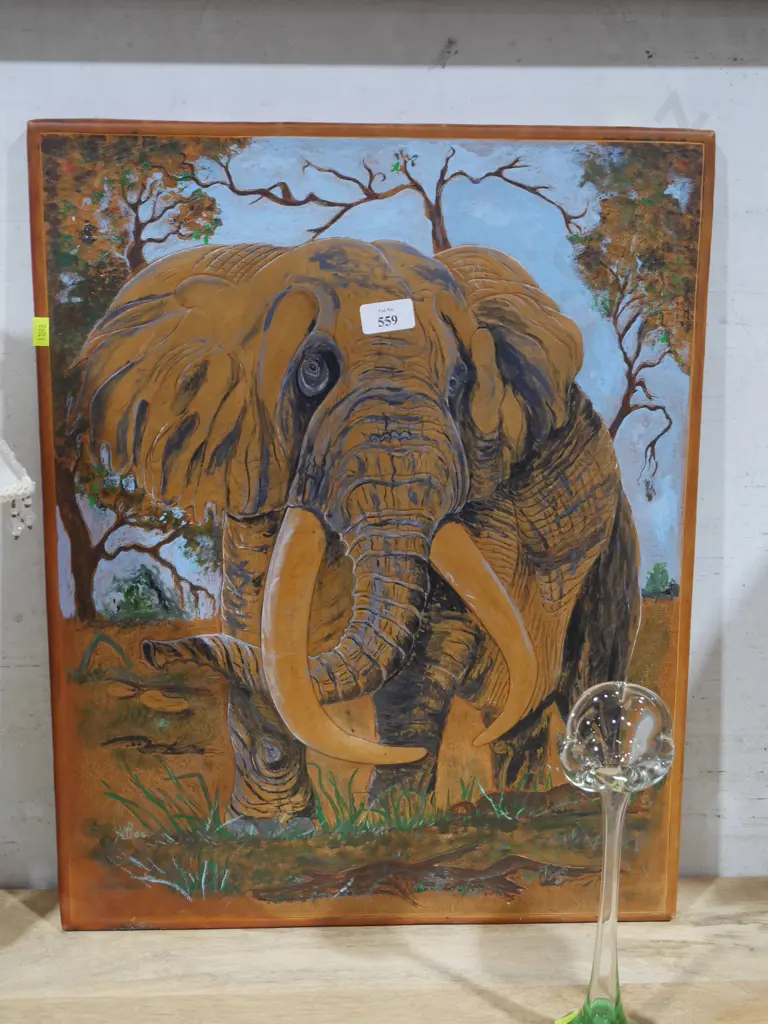Carved elephant picture Image 1++