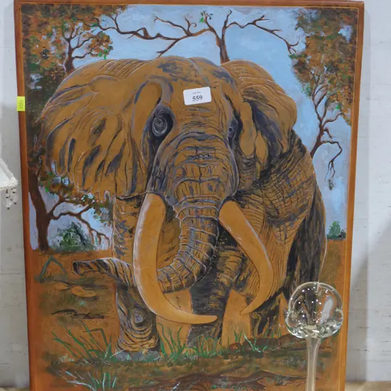 Carved elephant picture