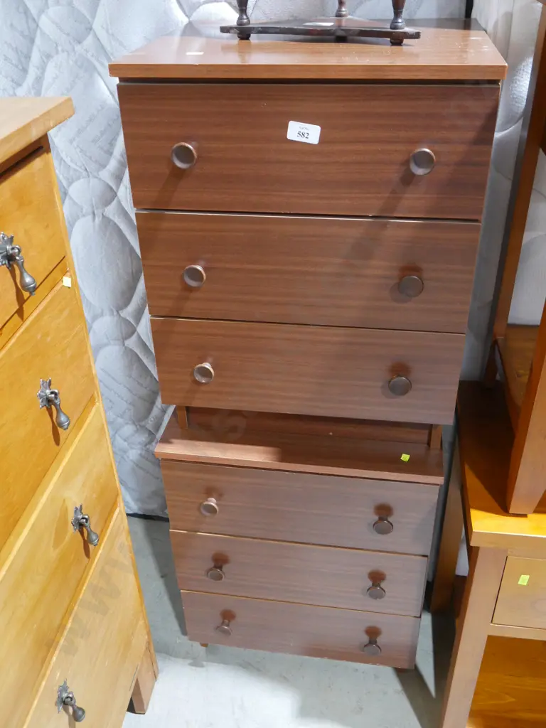 Two bedside drawers Image 1++