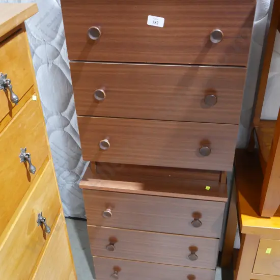 Two bedside drawers