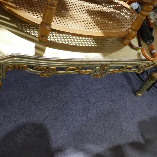 Ornate carved coffee table