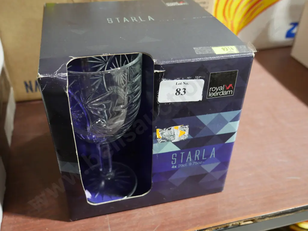 4 piece starla glass set Image 1++