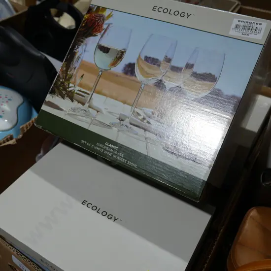 Wine glasses etc