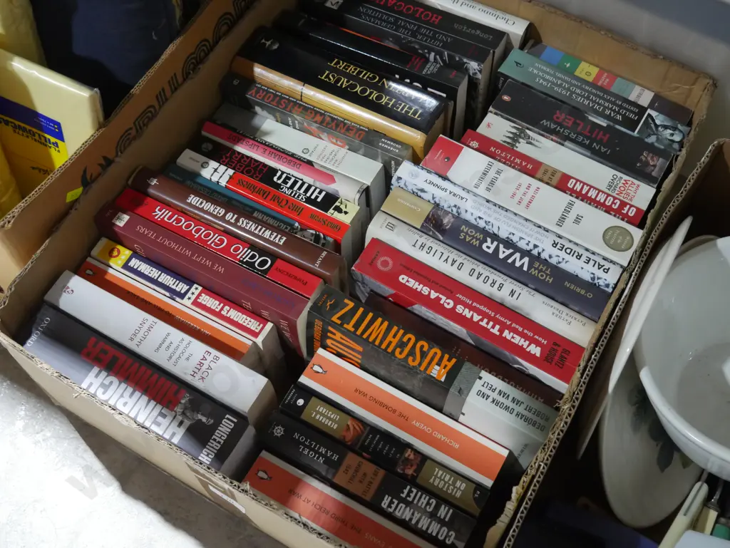 Box of war books Image 1++