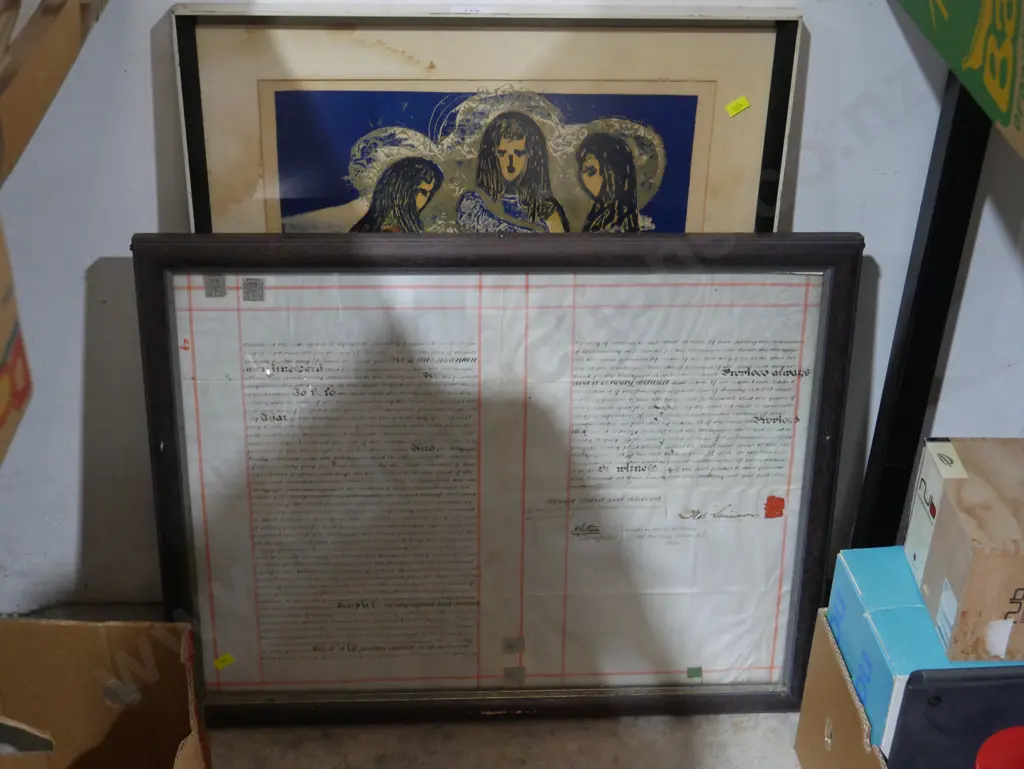 Framed print and certificate Image 1++