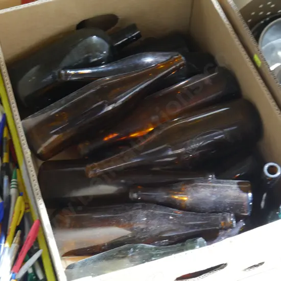Old glass bottles