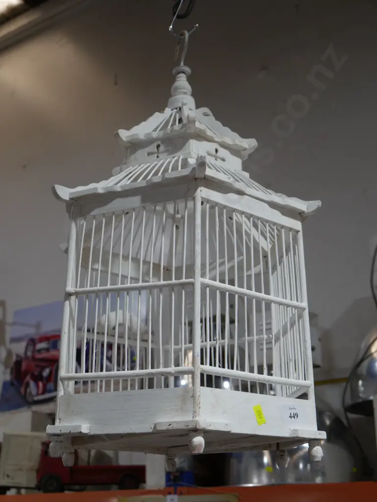 Bird cage white Image 1++