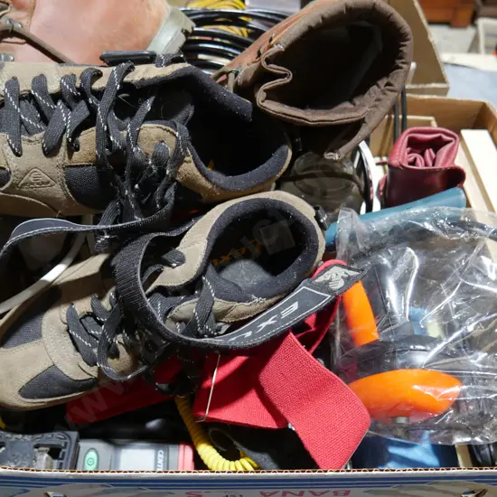 Boots, tools etc