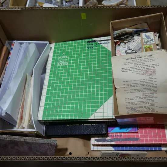 Stamp albums etc