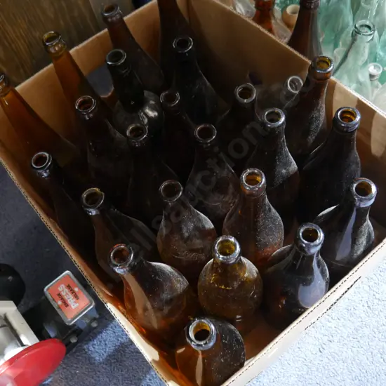Old glass bottles