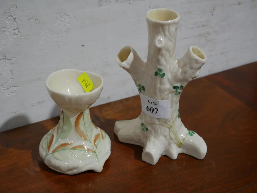 2 Belleek vases Image 1++