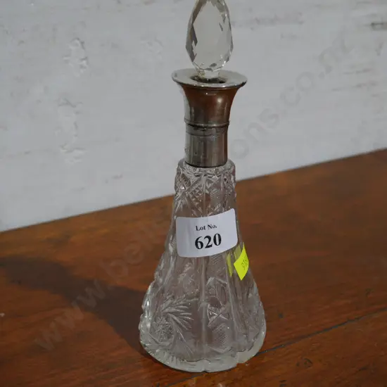Sterling silver topped bottle