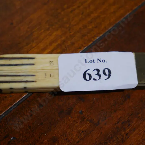 1 foot ivory ruler